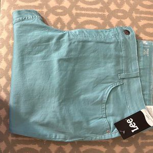 Lee Turquoise Blue Denim Jean Capris - 26W
